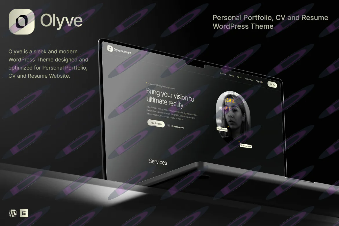 Olyve - Personal Portfolio WordPress Theme